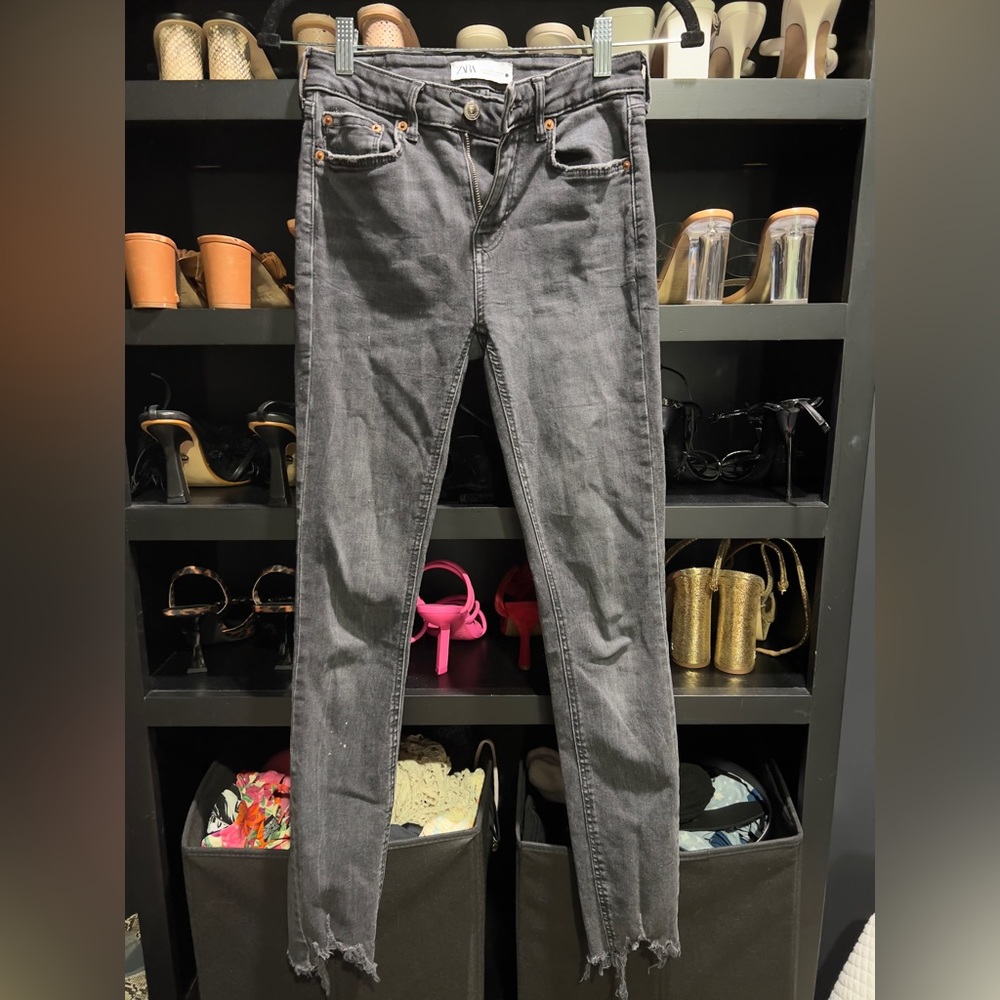 Zara black washed skinny Jean (size 2) $17